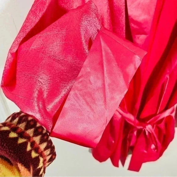 NWT Victoria's Secret Gold Label Deadstock Vintage Hot Pink Satin Robe with Belt - Picture 6 of 9